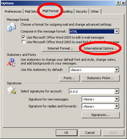 opera mail not sending